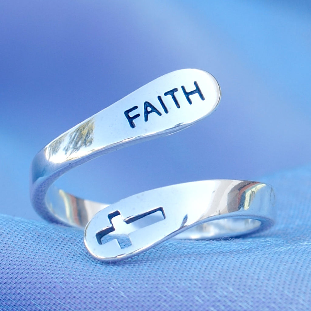 1 - Sterling Silver Faith Ring by Blessed Wear, Christmas Gifts